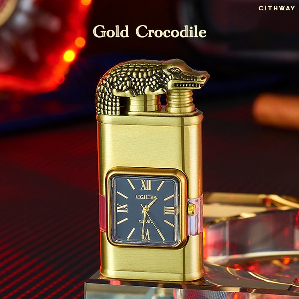 🎉2024 NEW Cithway™ Windproof Dual-Flame Vintage Watch Lighter