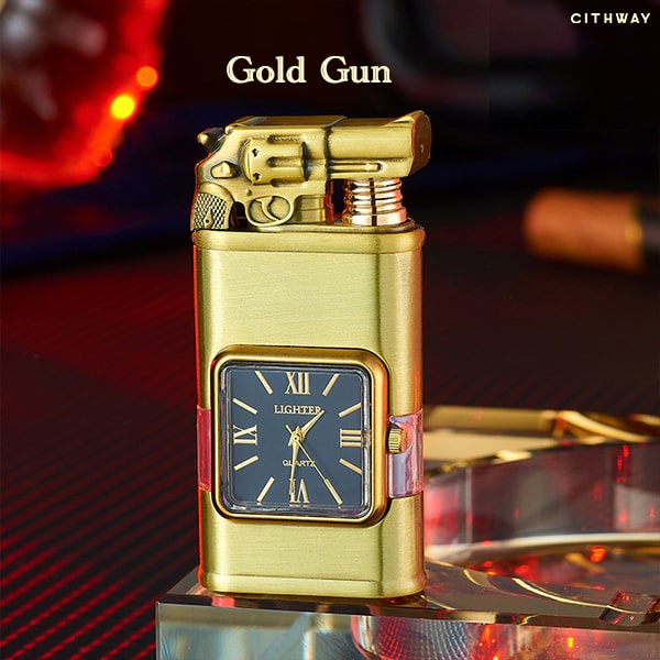 🎉2024 NEW Cithway™ Windproof Dual-Flame Vintage Watch Lighter