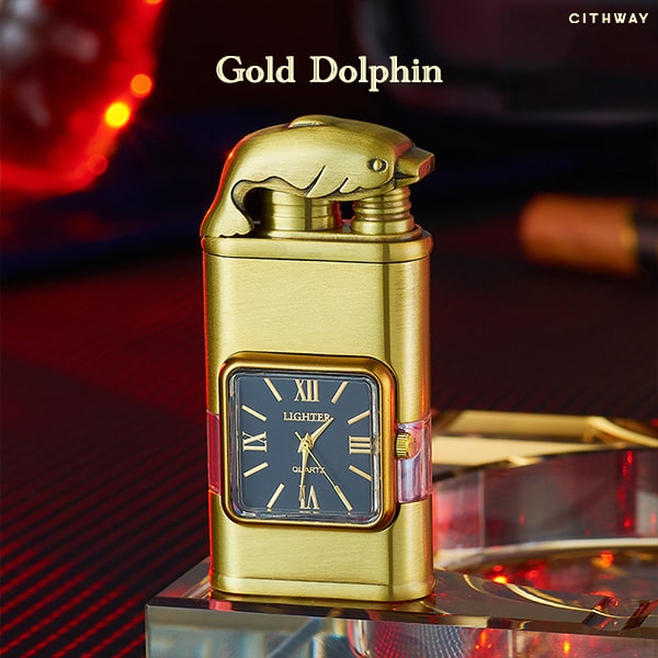 🎉2024 NEW Cithway™ Windproof Dual-Flame Vintage Watch Lighter